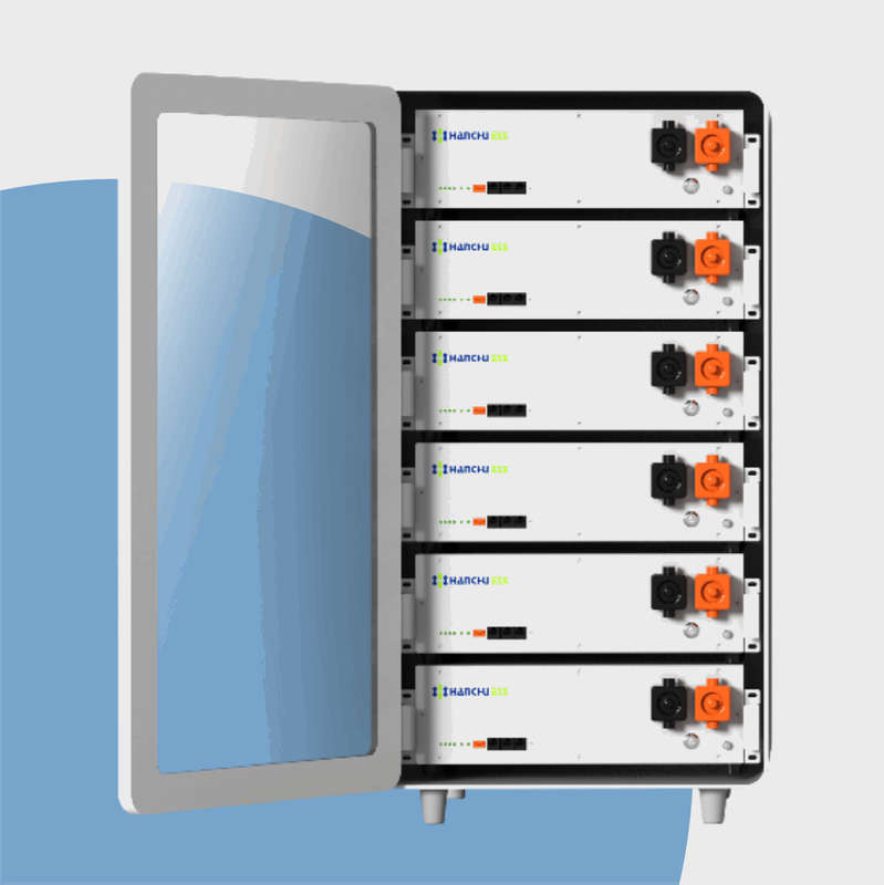 Hanchu 5.12kW Lithium Battery Stackable - DOD95% (HOME-ESS-LV5.12K-S)