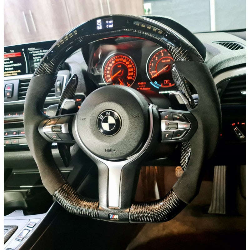 F-Series carbon fiber steering wheel LED display (F20/F22/F30/F32/F87/F80/F82)