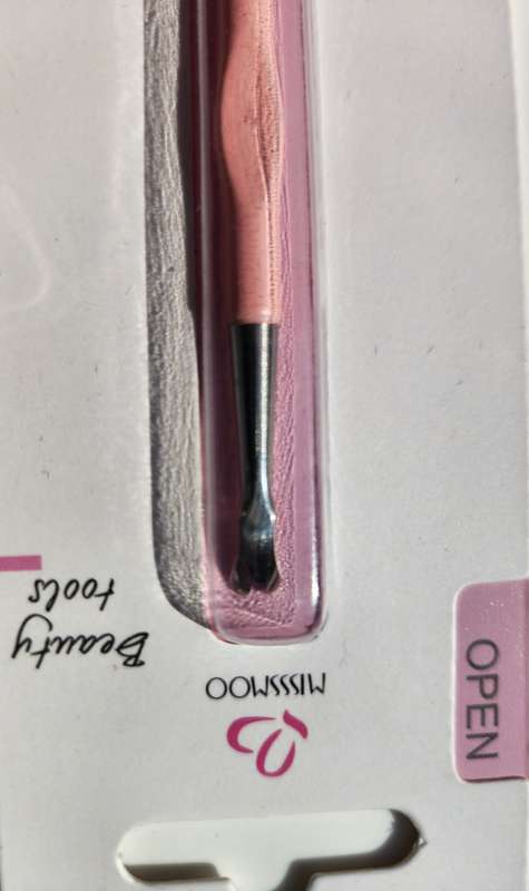 Miss Smoo Steel Cuticle Trimmer & Pusher 2-in-1 - Pink