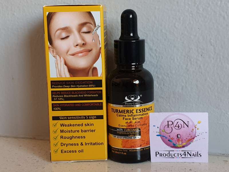 Face Serum Turmeric Essence with CURCUMIN 30ml Brightens & Hydrates and Calms Inflammation - Pret...