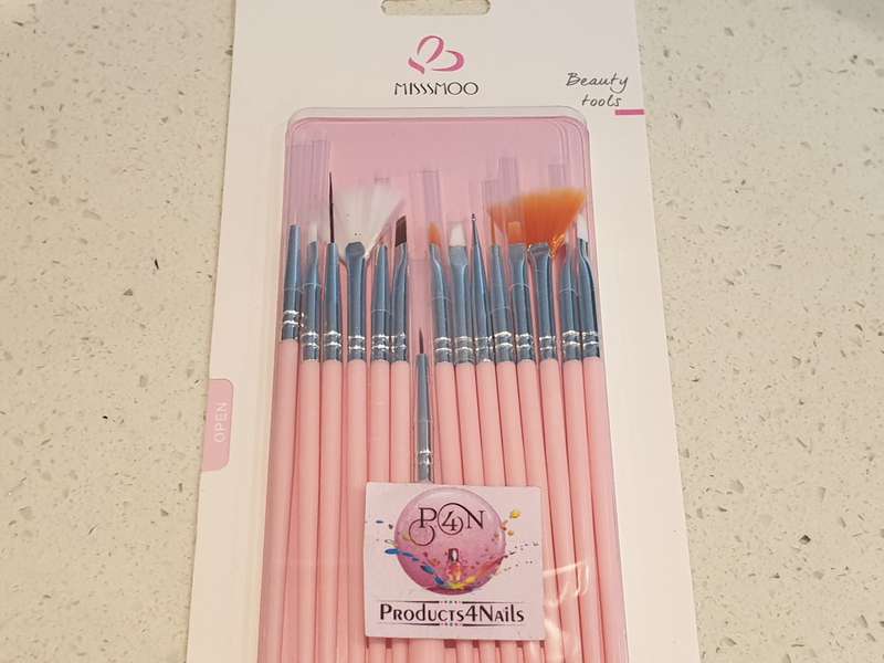 Miss Smoo Nail Gel Art Brush Set 15Pcs