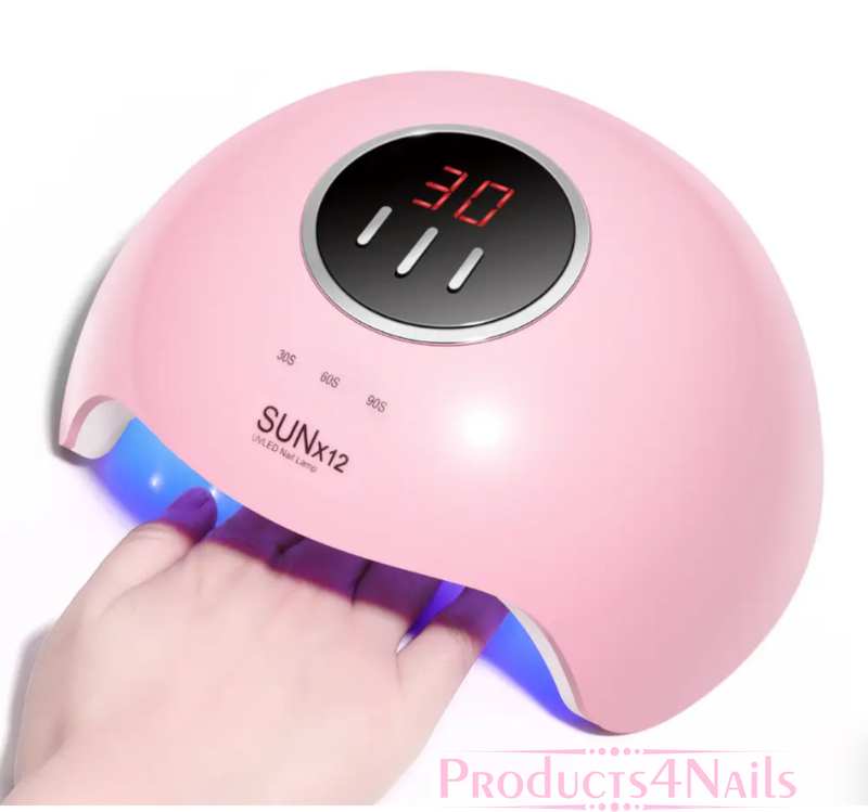 Sun X12 LED/UV 54W LED Nail Lamp with Three Timer Smart Digital Display Intelligent Infrared Sens...