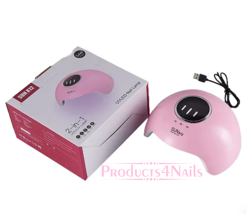 Sun X12 LED/UV 54W LED Nail Lamp with Three Timer Smart Digital Display Intelligent Infrared Sens...