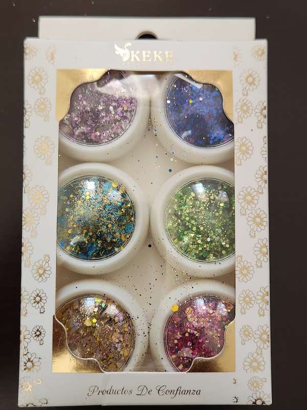 Shinning Nail Glitter 6pcs