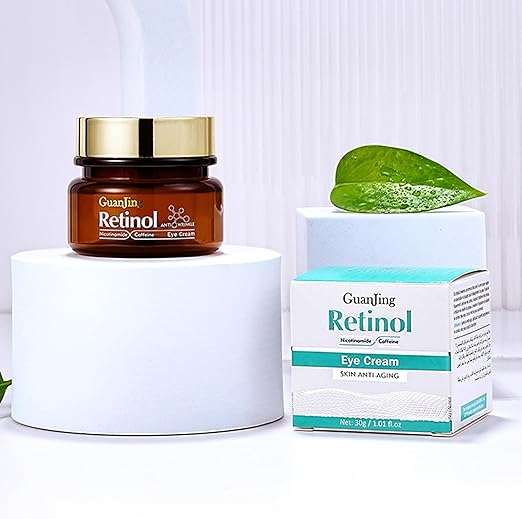 GuanJing Retinol Anti Aging Eye Cream Anti-Wrinkles Bags Dark Circles Removal Retinol Eye Cream F...