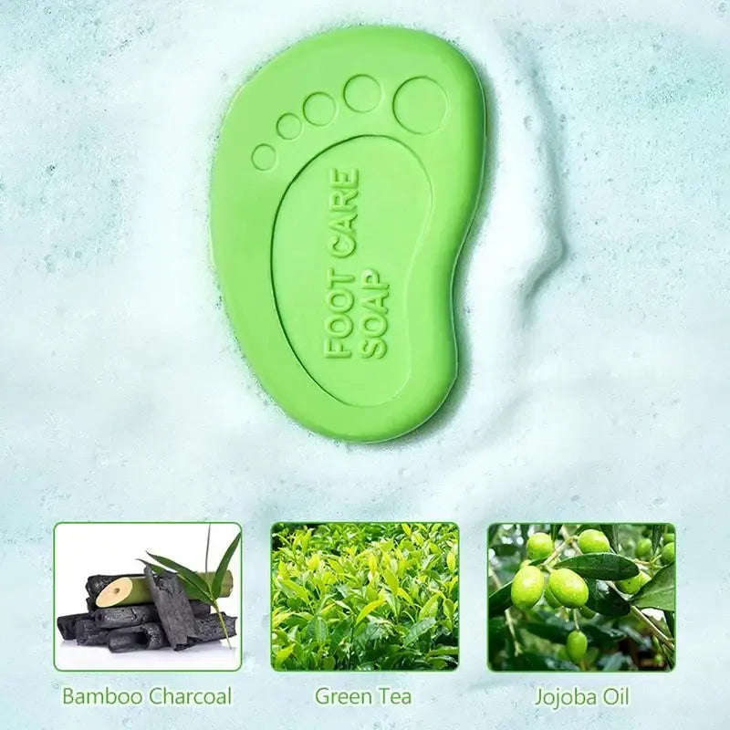 Disunie Bamboo Charcoal and Green Tea Foot Soap-80g
