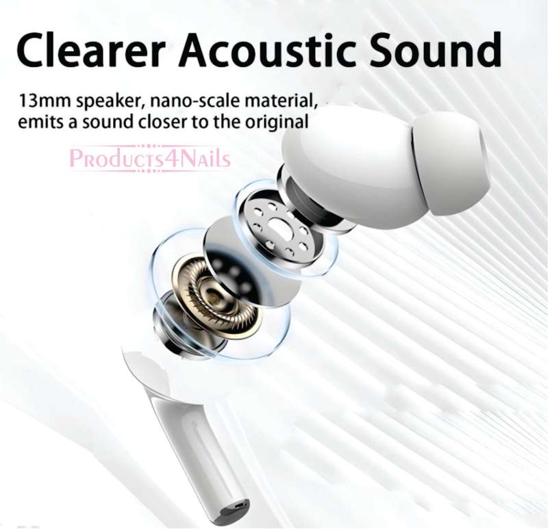 ANC/ENC Double Dark Noise Reduction Touch Control Earbuds - WIRELESS EARPHONES