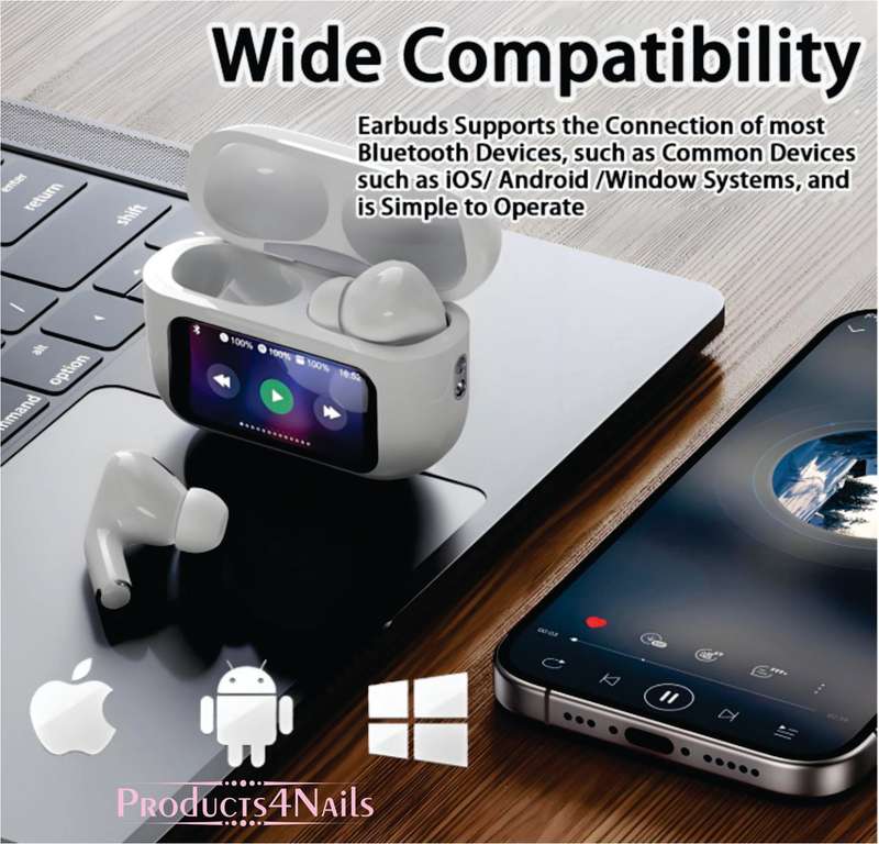 ANC/ENC Double Dark Noise Reduction Touch Control Earbuds - WIRELESS EARPHONES