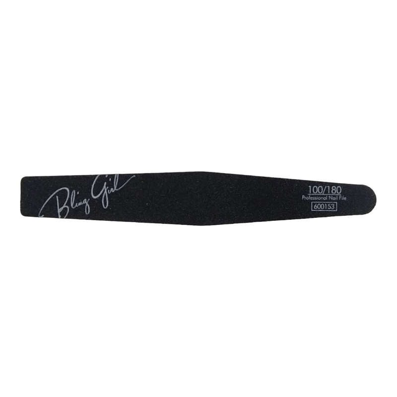Bling Girl Double Sided Nail File  - Square 80/80 and Rhombus 100/180