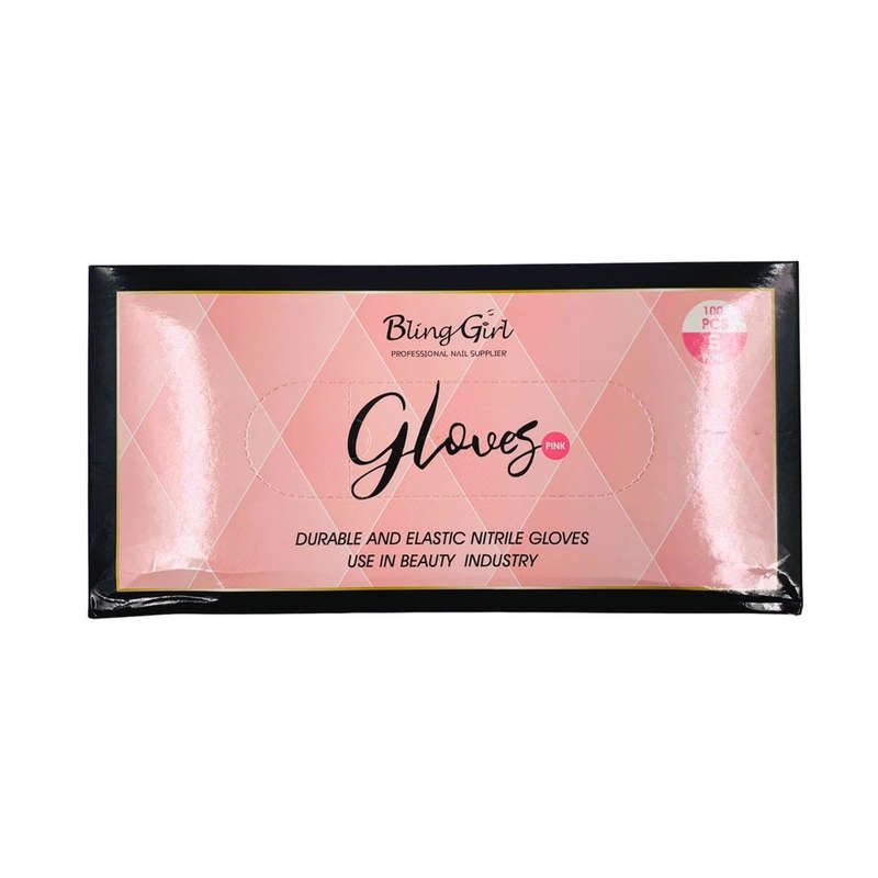 Bling Girl Durable and Elastic Nitrile Gloves 100pcs