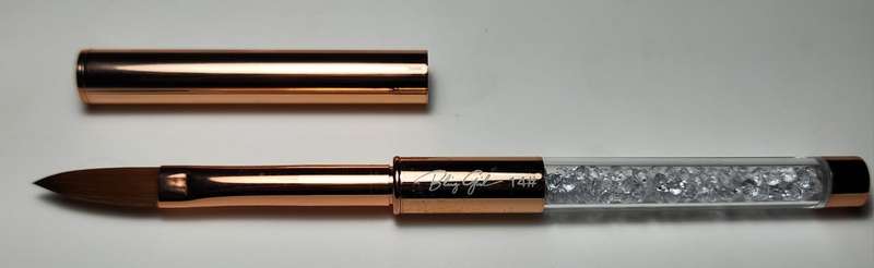 Bling Girl Manicure Acrylic Nail Brush No 14 Rose Gold