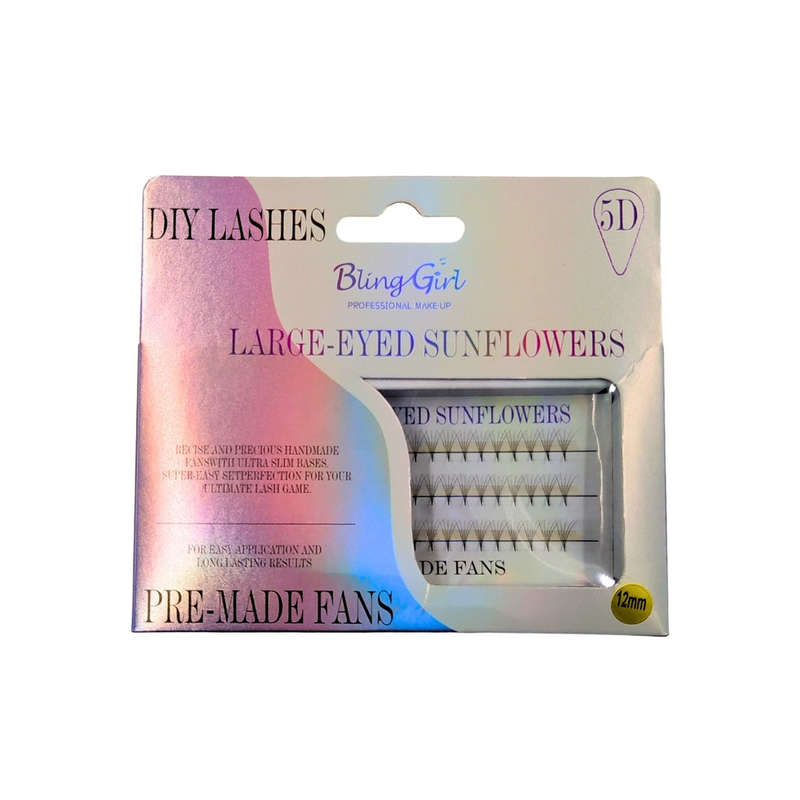 Bling Girl Pre-Made Fan Eyelashes 10mm - 5D