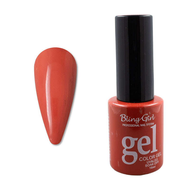 Bling Girl Gel Smalto Soak Off UV/LED 10ml (ROUND BOTTLE) Full Colour Chart