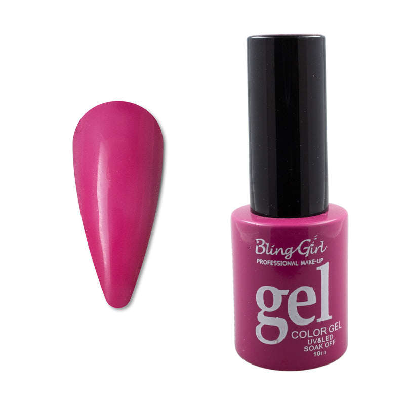 Bling Girl Gel Smalto Soak Off UV/LED 10ml (ROUND BOTTLE) Full Colour Chart