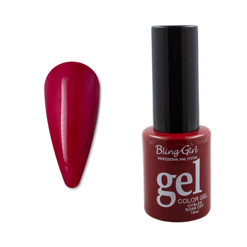Bling Girl Gel Smalto Soak Off UV/LED 10ml (ROUND BOTTLE) Full Colour Chart