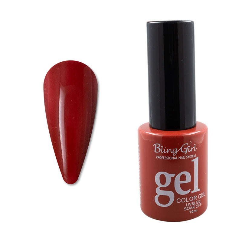 Bling Girl Gel Smalto Soak Off UV/LED 10ml (ROUND BOTTLE) Full Colour Chart