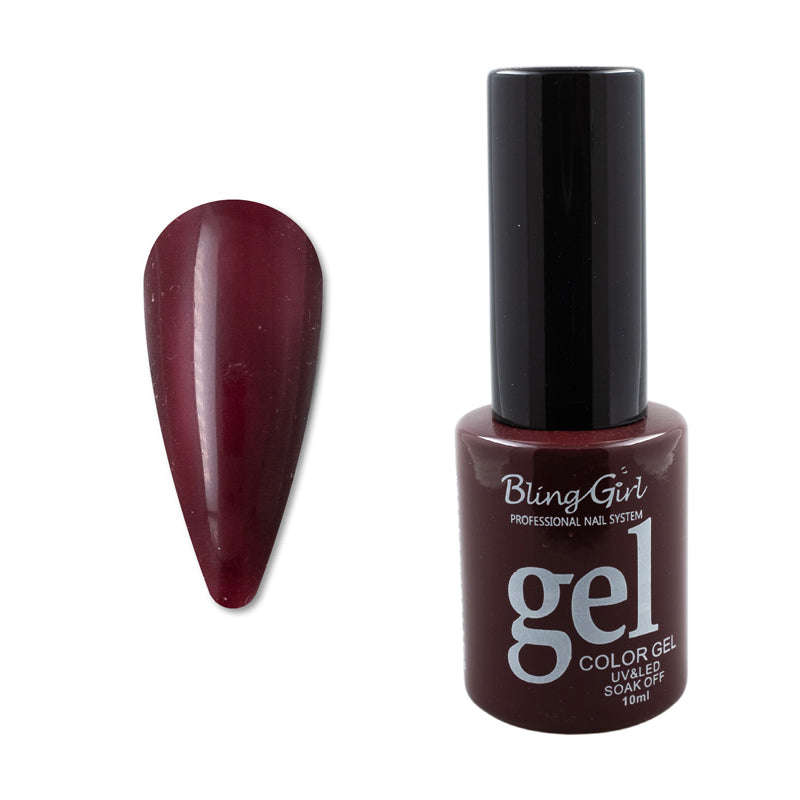 Bling Girl Gel Smalto Soak Off UV/LED 10ml (ROUND BOTTLE) Full Colour Chart