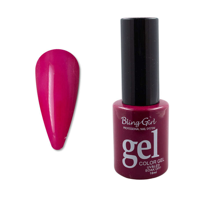Bling Girl Gel Smalto Soak Off UV/LED 10ml (ROUND BOTTLE) Full Colour Chart