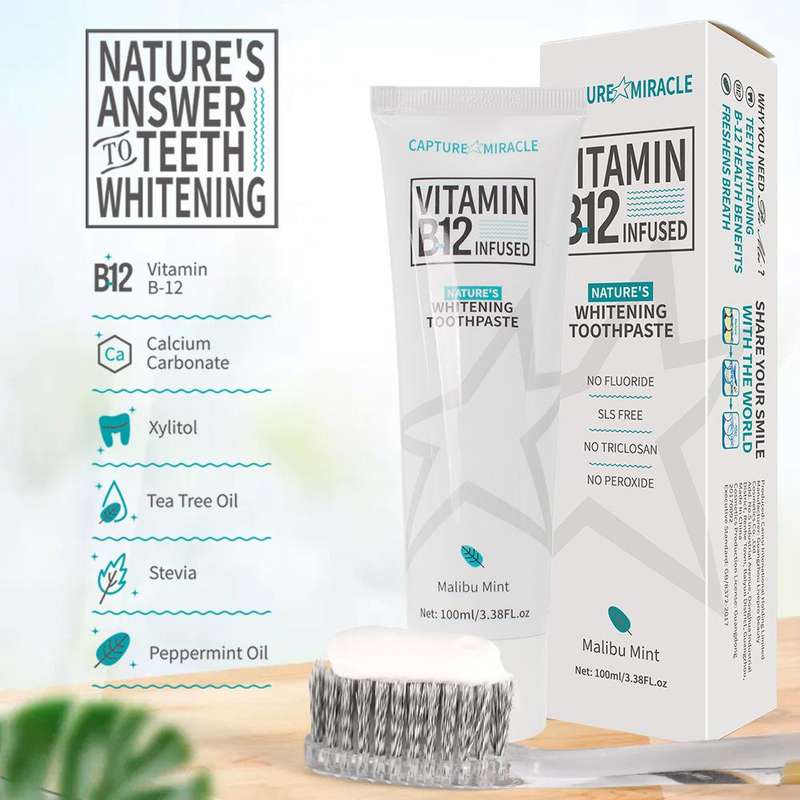Capture Miracle Vitamin B12 Infused Whitening Toothpaste