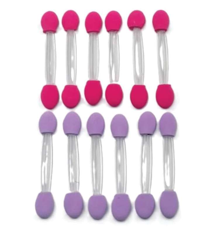 Makeup Eyeshadow Sponge &  Nail Acrylic Powder Applicators (12Pack)