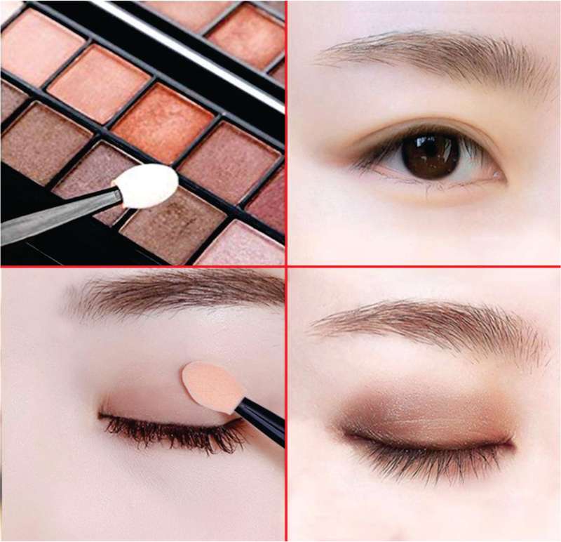 Makeup Eyeshadow Sponge &  Nail Acrylic Powder Applicators (12Pack)