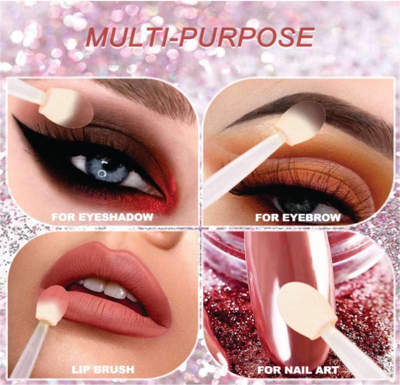 Makeup Eyeshadow Sponge &  Nail Acrylic Powder Applicators (12Pack)