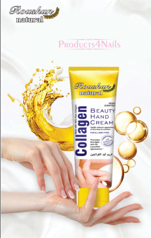 Roushun Natural Collagen Beauty Hand Cream 100ml with Hyaluronic
