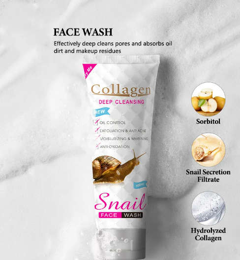 Collagen Snail Face Wash 100ml Pei Mei - PM6911-AC