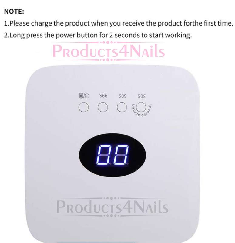 SUN S50 Cordless 54W UV.LED UV Nail Lamp - 2-in-1 with 9600mAh USB Cordless UV Nail Curling Dryer...