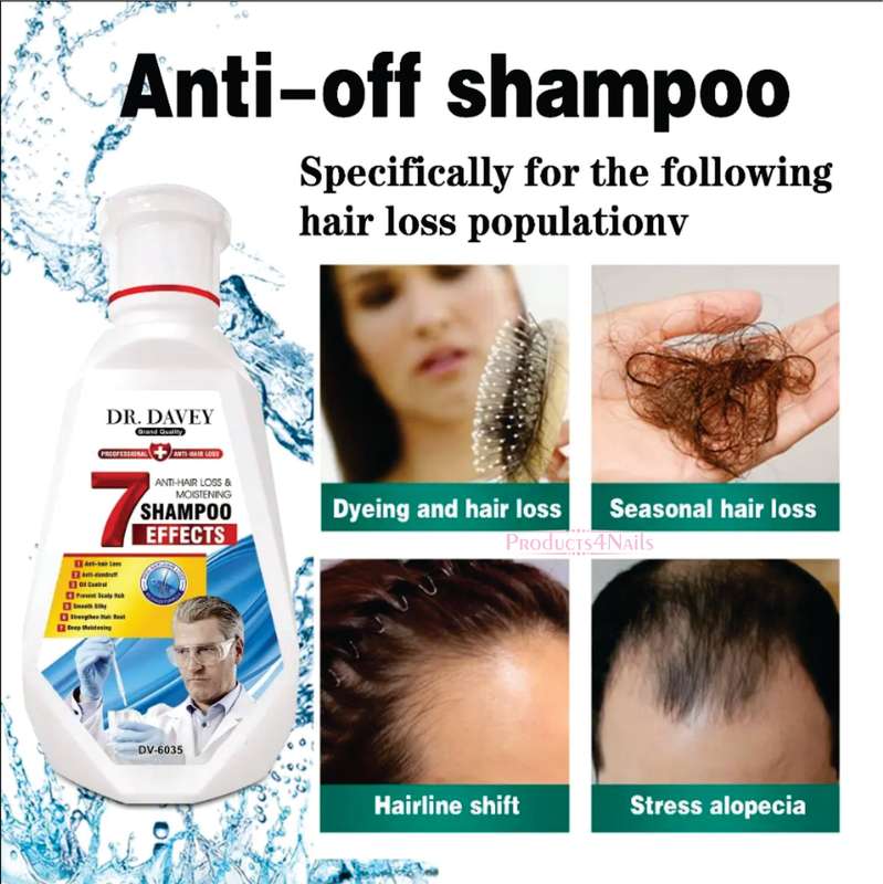 DR.DAVEY Anti-Hair Loss and Moistening Shampoo Anti-dandruff Oil Control Hair Shampoo - DV6035