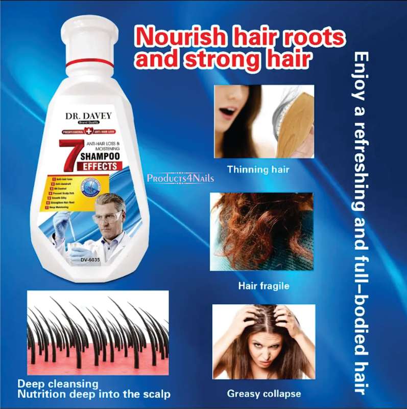 DR.DAVEY Anti-Hair Loss and Moistening Shampoo Anti-dandruff Oil Control Hair Shampoo - DV6035