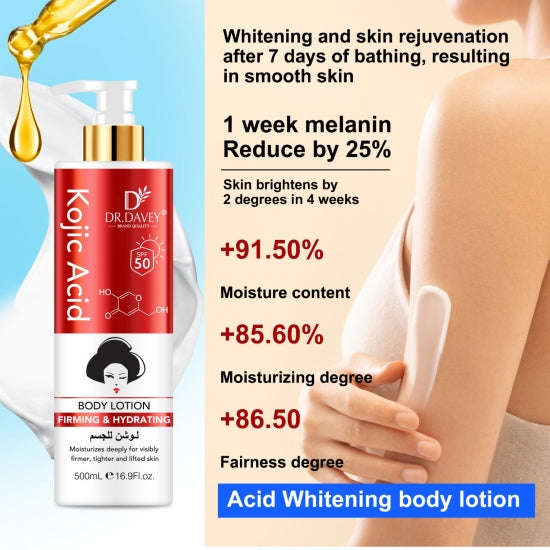 Dr. Davey Turmeric Body Lotion Firming Hydrating SPF50 500ml DV-6710