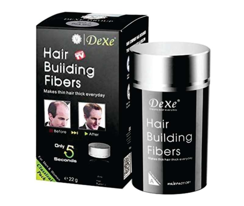 Dexe Hair Building Fibers - Thick Hair, Instant Results, Plant And Cotton Based Fibers, For Men A...