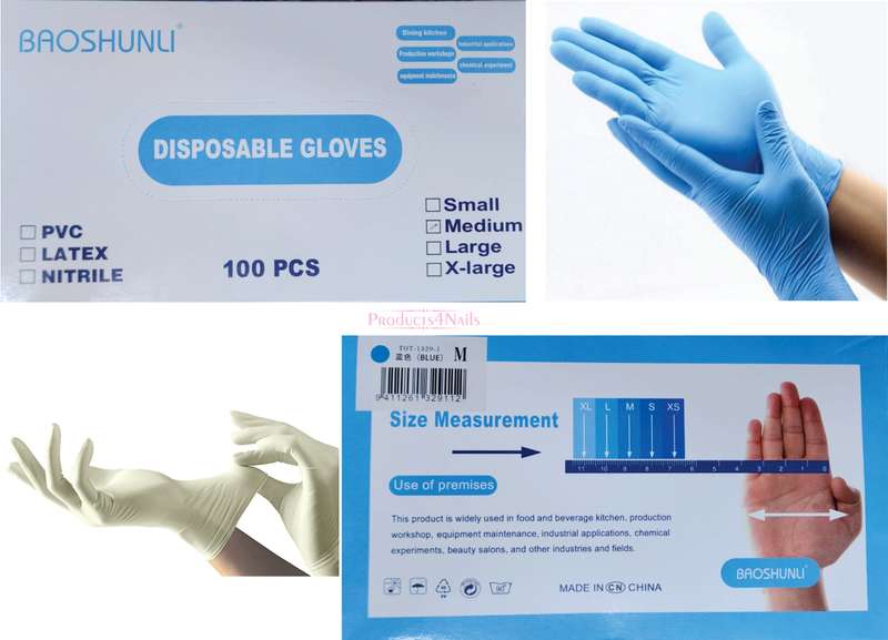 Disposable Gloves None-Medical 100 Pieces VERY HIGH QUALITY (BAOSHULI)