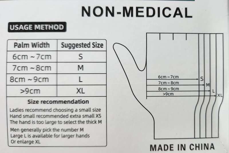 Disposable Gloves None-Medical 100 Pieces VERY HIGH QUALITY PRODUCT