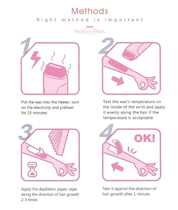 Doll Roll on wax cartridge / roller depilatory wax 100g - TOT-0838