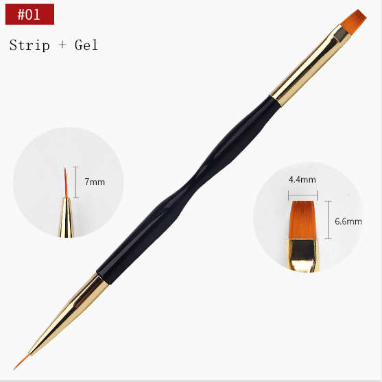 Double Side Strip Brush for Acrylic or Poly Gel