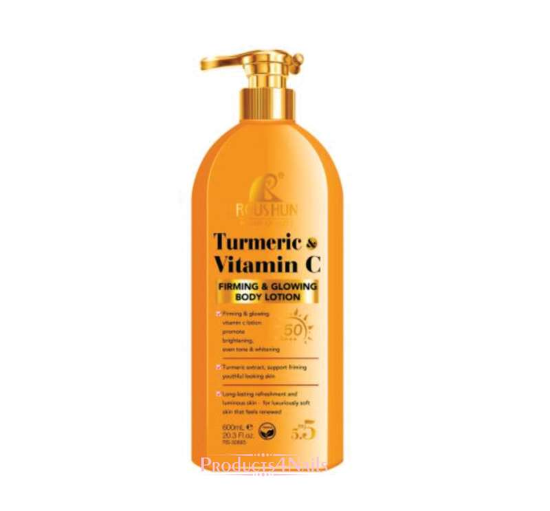 Roushun Turmeric Vitamin C Firming & Glowing Body Lotion SPF50 600ml  (RS30885)