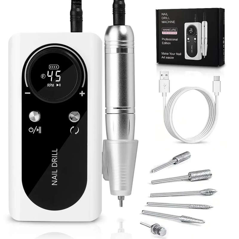 Rechargeable Nail Drill Machine Professional Edition 45000RPM (TOT-V1)