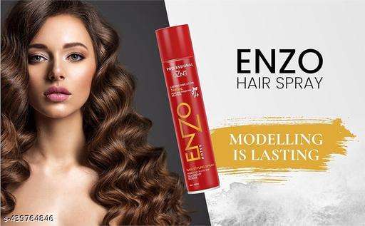 Enzo Hair Spray 420ml  Odour Fragrance, No Greasy, Pure & Fresh