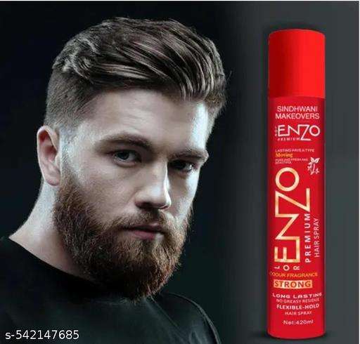 Enzo Hair Spray 420ml  Odour Fragrance, No Greasy, Pure & Fresh