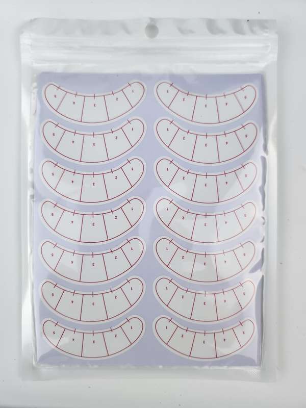 Professional Lash Mapping Stickers -  Eyelash Positioning Stickers 10 sheets, 70 pairs - Under Ey...