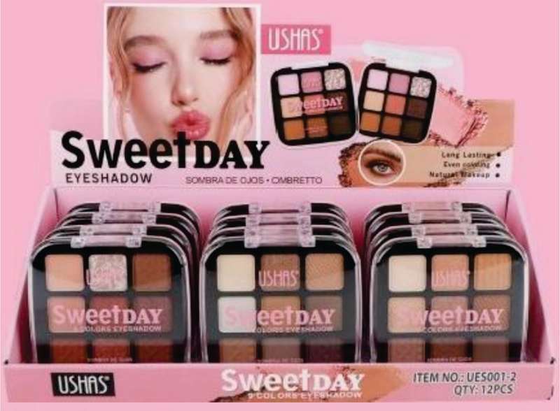 EYESHADOW SWEETDAY 9 Colours - UES001-2