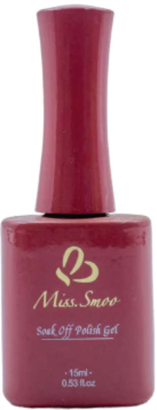 Miss Smoo Soak Off Polish Gel 15ml - FLAT BOTTLE