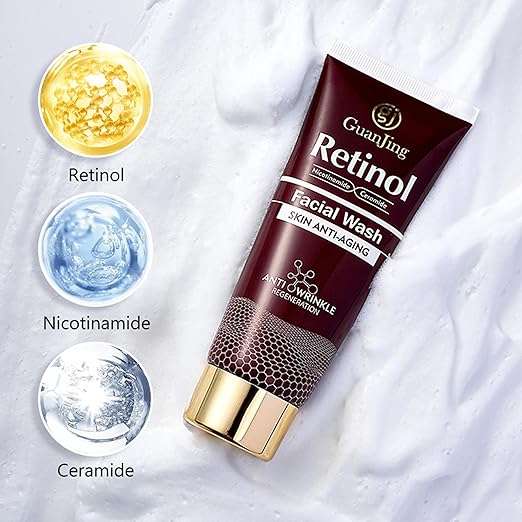 Guanjing Retinol Nicotamide Ceramide Anti-Aging Facial Wash / Face Wash - GJ7181