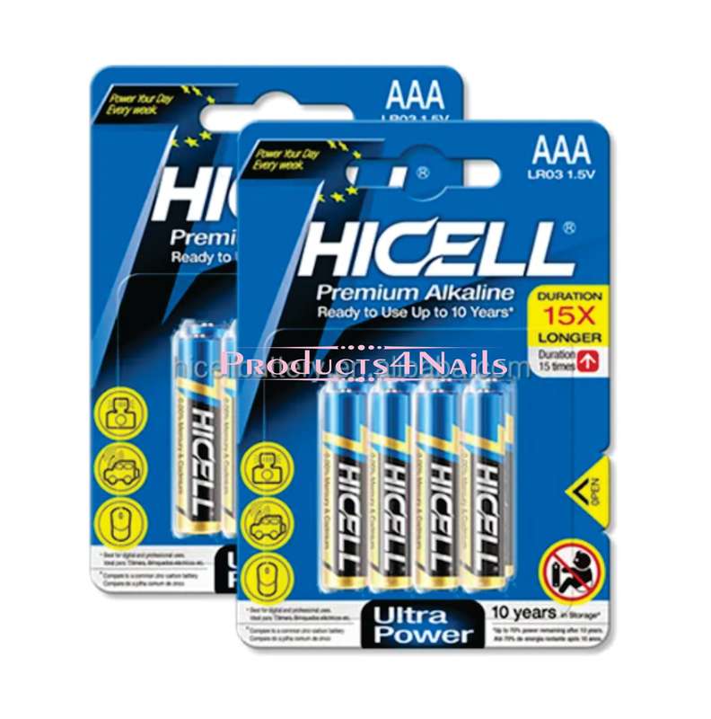 HICELL 1.5vaa Alkaline Battery AA & AAA - 4 PACK