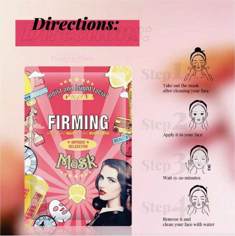 Hemeiel Face Firming Mask Caviar Essence Wrinkle Moisturizing Skin Care
