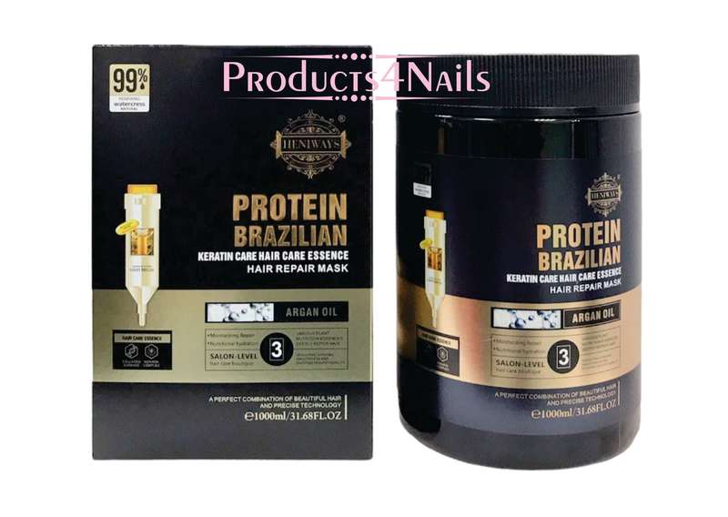 Keratin Brazilian Protein Creamy Hair Mask 1000ml - HS030-16
