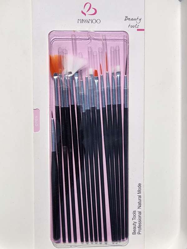 Miss Smoo Nail Gel Art Brush Set 15Pcs
