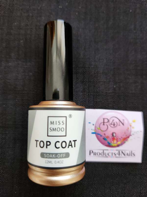 Miss Smoo TOP Coat 12ml soak off (GOLD)
